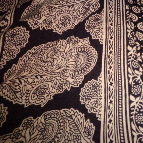 Fashion Fuse A-Line Sundress S Sleeveless Button Closure Floral Navy/White Pocke - Picture 9 of 13